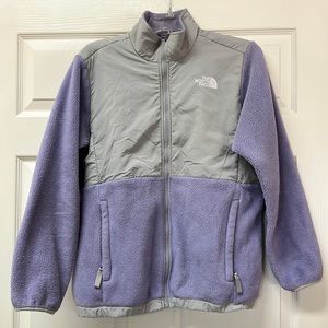 Purple north face jacket